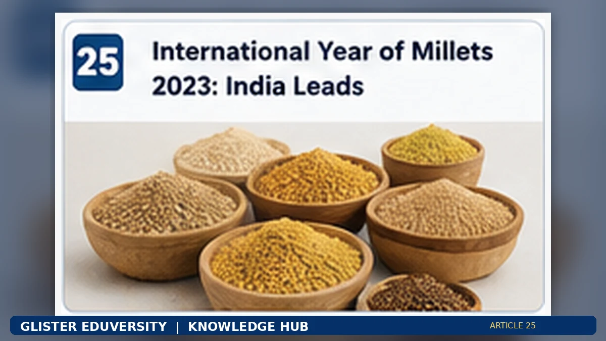 Millets and Sustainable Nutrition: India’s Continuing Global Leadership